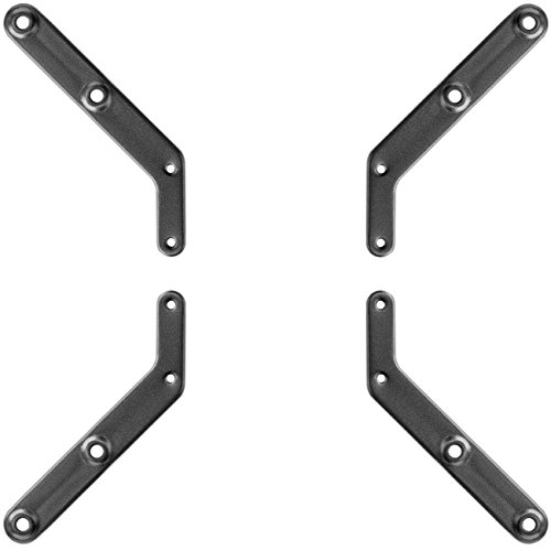 deleyCON Universal VESA-Adapter für TV & Monitor Wandhalterungen - Bis 30Kg - von VESA 200x200 auf VESA 300x300 400x400 - VESA Erweiterung