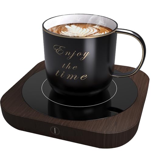 Tassenwärmer, Elektrischer Kaffeewärmer mit 3 Einstellbaren Temperatur-Touch-Technologien (bis zu 180℉/80℃), Automatische Abschaltung, Kaffeetassenwärmer, Teewärmer,Getränkewärmer für Kakao, Milch