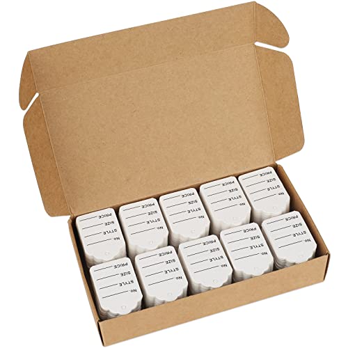 1000 Stück Preisschilder Kleinen, Etiketten Mini Anhänger Preis 3,2 x 5cm, Hängeetiketten Schmucketiketten Preisetiketten (Weiß)