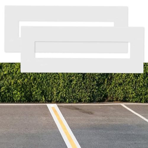 HEBEOT 2 Stück Parkplatz-Linien-Schablone Parkplatz-Linie Schablone Silikon Faltbare Wiederverwendbare Linie Schablone für Straßenmarkierung, Sportplätze und Lagerhallen