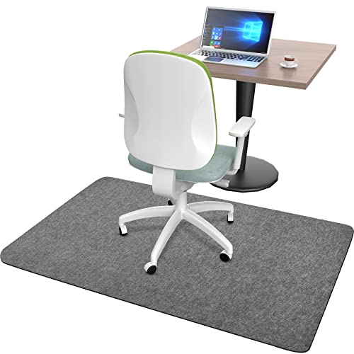 Placoot Unterlage Schreibtischstuhl 140X90cm Bodenschutzmatte Bürostuhl Teppich Unterlage-Kratzfest für Parkett und Hartböden Bürostuhl Unterlage für Stühle Hohe Dichte Anti-Silp Dark