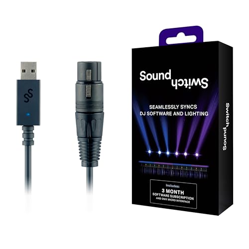 SoundSwitch Micro DMX Interface – Ultrakompaktes USB auf DMX Interface inklusive kostenloser Nutzung der SoundSwitch Software für 3 Monate