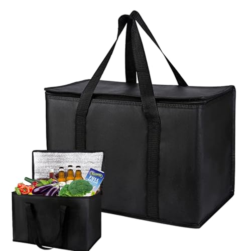 Kühltasche 65L-70L Große Kühltasche Kühltasche Box Thermo-Lebensmittel-Liefertasche Wiederverwendbar Große Kühltasche Box Faltbar Kühlbox Für Camping BBQ Einkaufen Outdoor Reisen