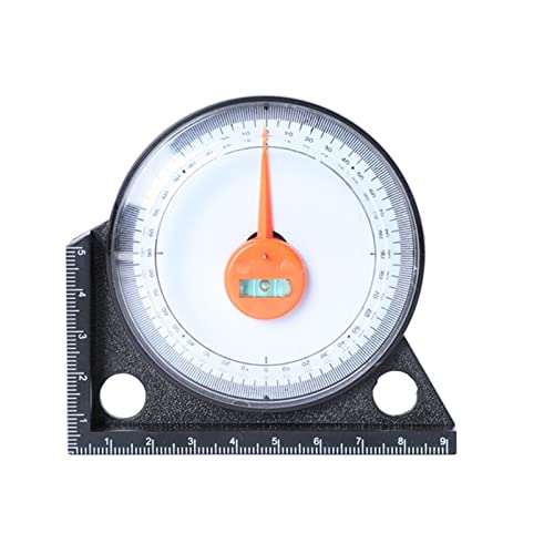 MONOJLY Winkelmesser, magnetischer Neigungspegelmesser für Dachtreppen-Neigungsentwässerungswinkel mit horizontaler und vertikaler Blase, tragbar