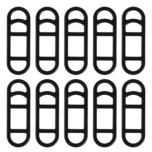 AOROPS Fahrrad Silikonband, 10 Stück Fahrrad Stretch Gummiringe Taschenlampe Gummiband Halterung, Fahrrad Befestigungsband Silikon Lenker Halter für Taschenlampe LED Fahrradlicht - Schwarz