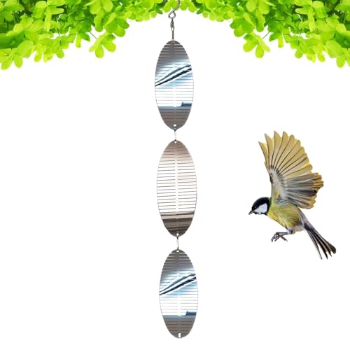 Bird -Scare Reflective -Gerät, Anti -Vogel -Geräte,Reflektierende Spatz -Angst -Gerät | Einfach zu installierende, wetterfeste Außendekoration für Gartenbalkon Obstgarten