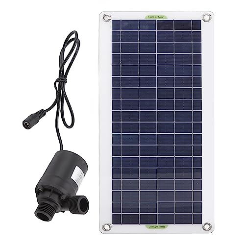 Solar-Brunnen-Pumpen-Kit, 30W 12V 800L/h Polysilizium-Solarpanel-Wasserpumpe für Vogelbad, Fischteich, Garten, Hydroponik, Rasen, Aquakultur, Kleine Teichpumpe für draußen