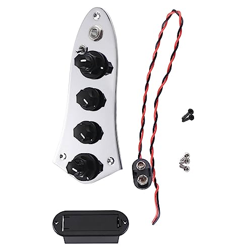 OVNSHVN Universal 5 Jazz -08 Bass Loaded Control Plate für 4/5-Saiten-Bassgitarren-Ersatzteile