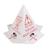 Palettenhütchen 50 Stück | Stapelschutzpyramide als Ladungssicherung | Stapelschutz für Paletten & Kartons