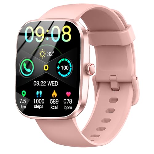 Soudorv Smartwatch für Damen und Herren, Fitnessuhr mit Anrufannahme/Anrufannahme, Sport-Fitness-Tracker