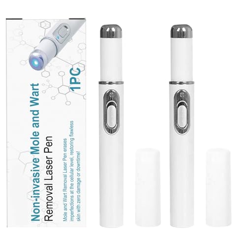 Nicht-invasiv Wa-rt and Mo-le Removal Pen, Stift zur Entfernung von Hautflecken, Hautmarken Entfernungsstift, Wa-rt Remover for Gesicht und Körper, Smooths Skin and Reduces Blemishes, (2 Pc)