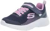 Skechers Mädchen Microspec Sneaker, Navy Mesh Lavender & Mint Trim, 32 EU