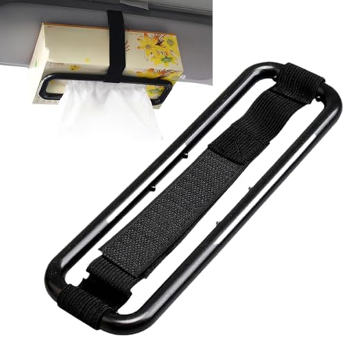 Auto-Sonnenblenden-Tücherbox-Halter – Papierhandtuchhalter Clip für Autos, SUVs, Wohnmobile und LKWs, Automobil-Tücher-Organizer für Rückenlehne und Armaturenbrett, einfaches Design