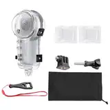 Insta 360 X5 Invisible Dive Case, Splash Prevention Housing Waterproof Up to 60m (197ft) Underwater Dive Protective Shell for Insta360 X5 with Bracket Accessories