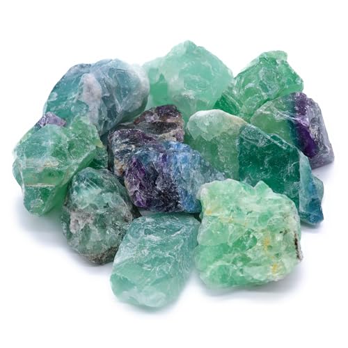 LAVISA Wasserstein Mischung | Premium Edelsteine für Edelsteinwasser | echte unbehandelte Natursteine, Rohsteine und Kristalle | Heilsteine und Mineralsteine für Trinkwasser (Grüner Fluorit)
