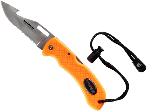 CRESSI Unisex-Adult Chaku Knife Tauchermesser, Orange/Rostfreier Klinge, Einheitsgröße