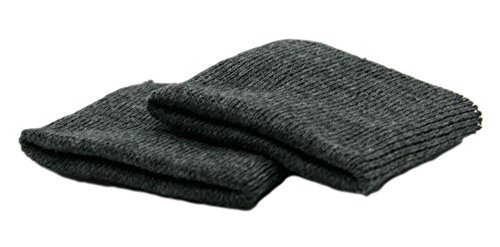 2 Elastische Bündchen für Kleidung - Ideal zum Nähen und Reparieren von Kleidungsstücken | Perfekt für Pullover, Hosen und Trainingsanzüge | 7,5 cm breit. (10. Dunkelgrau)