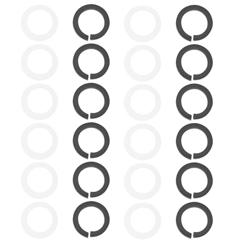 SG Store 12 Sets Unterlegscheiben für Gitarrenstimmgriffknöpfe 4 X 6,3 Mm Abstandshalter für Gitarrenwirbel Stimmwirbeldichtung für die Meisten Elektrischen Und Akustischen Gitarren