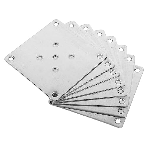 LALAFINA 8Stücke Möbel Beinmontageplatten Flachmöbelhalterung Für Stabile Für Sofa Und Tischbeine Robuste Metallkonstruktion Für DIY Projekte