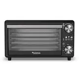 TurboWave BIO Dörrgerät ab 30°C - komplett aus Metall, 14 Liter, 5x Einlegeboden, 30°C bis 80°C, inkl. Timer und Rezeptheft