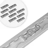 LASIPROFI - Nutenstein M6/M8 für Airlineschiene | Airlineschiene Fitting im 10er Set | zum Einschieben | Material: verzinkter Stahl | Größe: 50,5x18 x 5,5mm