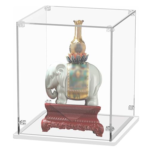 Acryl Vitrine Schaukasten 10 20 35 45 60 75 80 cm Kunststoff-Würfel-Displaybox/ Vitrina de Acrílico, Schaukasten für Kunstgeschäfte, transparenter Organizer-Behälter, einfache Montage(45x45x50cm)