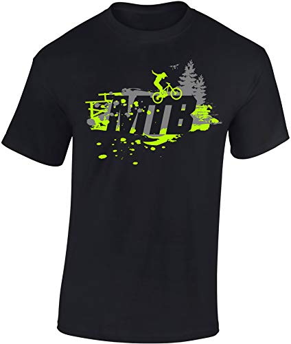 Fahrrad T-Shirt Kinder - MTB - Mountainbike - Sportbekleidung Jungen & Mädchen - Outdoor Kleidung (Schwarz 152/164)