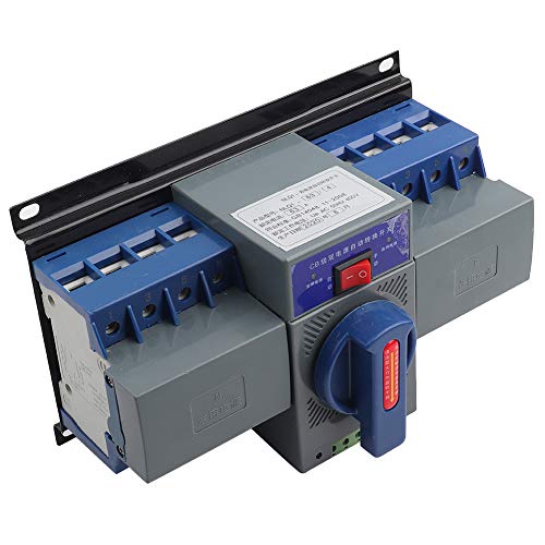 Mini Transferschalter, Automatischer 63A 4P Doppelt Strom Automatischer Transferschalter, Umschalter aus Kunststoff für die Brandbekämpfung, Flughäfen, Fernsehsender, Einkaufszentren und Banken