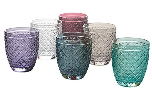 Villa d'Este Home Tivoli 5907721 Castle Set 6 Wassergläser 350 ml aus Glas