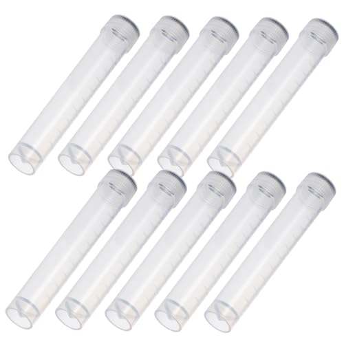 MAGICLULU 1 Satz Gefrierrohre Schraubdeckel Transparente Probenbehälter Für Labor Schule Vielseitig Einsetzbar Sicher Stabil Für Kryoröhrchen Zufällige Farbe 10 Stück