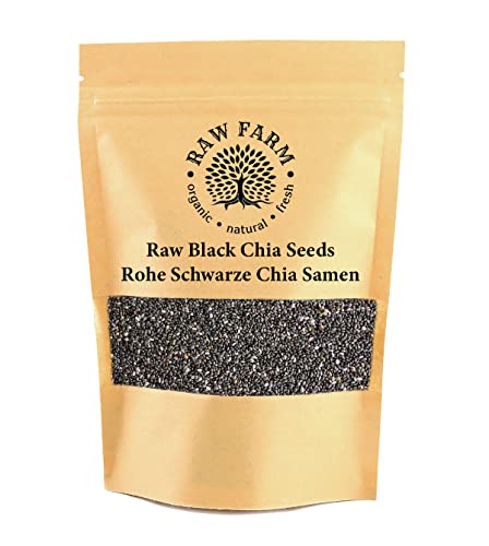 1 kg Rohe Schwarze Chia Samen, Glutenfrei, Soyfrei