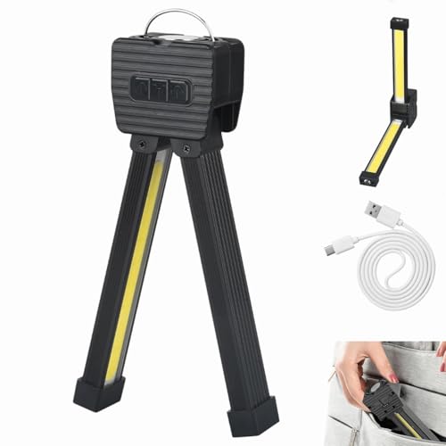 Gym Lamp for Posing, LED Posing Lampe für Gym Selfies, 7th Gear Dimming, Tragbare Studio-Beleuchtung für Fotografie, Videos,Handheld USB Rechargeable Worklight with 180 Degree Folding (1 Set)