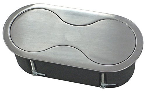 Einbausteckdose Edelstahl Küchen-Steckdose 2x Schuko *552702