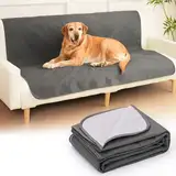 HezzLuv wasserdichte Hundedecke, Hundedecke & Katzenmatte für Sofa, Bett & Auto, Hundedecke Sofaschutz/Bettschutz, Reversible Kratzfeste Schutzdecke, Waschbar, Ideal für Große/Kleine Hunde, 203x152cm