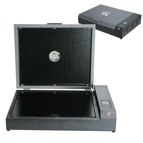 YYJYZH A3 DTF Automatische Aushärtungsbackmaschine, 930 W Dual-Heizung Automatische Desktop-PET-Härtungsofen-Digitalanzeige, 0-200 Temperatureinstellung, für Bekleidungsgeschäfte