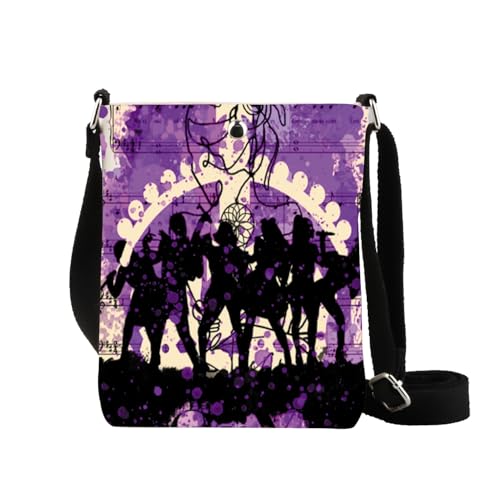 XYANFA Musikalisch inspirierte Umhängetasche, Musikliebhaber, Geschenk, Bühnengeschenk, Theaterdarsteller, Crossbody-Tasche, 6 Quen Cb