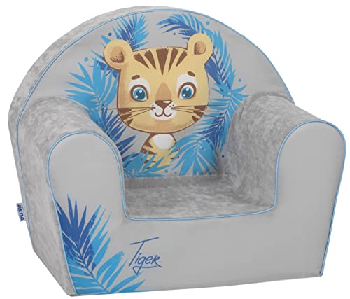 Delsit Kinder Sessel mit Schaumstofffüllung - Kindersessel Mädchen und Jungen Babysessel mit Abnehmbarem Bezug - Sessel für Kinder - Kindermöbel - 9 Monate bis 4 Jahre - DT8-22129