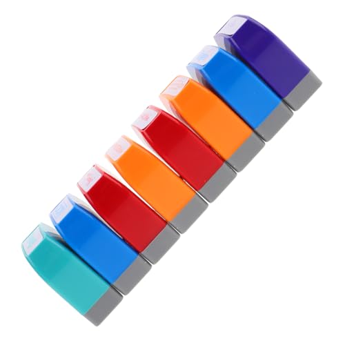 Operitacx 8 Teiliges Set Englischer Ermutigungsstempel Schulbenotungsstempel Kinderunterkünfte Stempel Für Lehrer Büro Klassenzimmer Muss Lehrerstempel Klasse Bildung Name Bitte