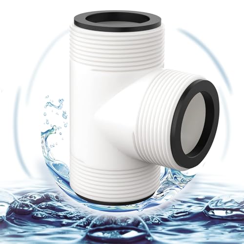38mm Poolschlauch Adapter, Schlauchverbinder für Schlauchadapter, Poolschlauch T-Splitter Verbinder für Sie den 1,5-Zoll-Schlauch