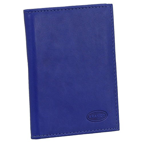 Leder Ausweisetui Ausweishülle Basic Dokumentenmappe Ausweismappe Ideal fürs Auto Farbe Royalblau