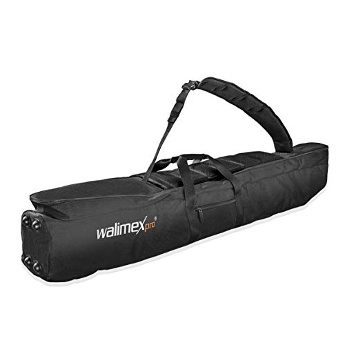 Walimex pro Guardian Studiotasche – große Tragetasche, Studio Kit Tasche für Stativ, Lichtstativ, Galgenstativ, Tripod, Schirm und Studioblitz Flashlight 110 cm, schwarz