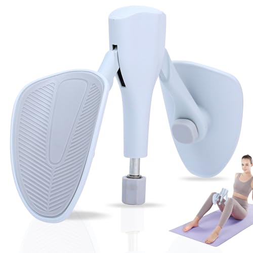 Lucerbern beckenbodentraining für männer,beinpresse für zuhause,Einstellbar - Winkel und Stärke 7-12kg,Beckenbodentrainer Arm Rücken Trainingsgerät für Zuhause Gym Yoga（Grau weiß）