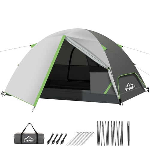 Gysrevi Camping Zelt Wurfzelt Zelt 2 Personen Kuppelzelte Wasserdicht Winddicht Dome Tent Ultraleicht Zelt für Camping Outdoor Trekking