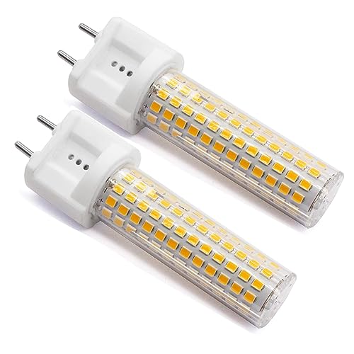 G12 LED-Glühbirne 15W, Bi-Pin Corn Light (Äquivalent 120W Halogenlicht), 6000K 1500 Lumen Mais Licht, Deckenleuchte Flutlicht für Haus Straße Garage Landschaft Lagerhaus, 2er-Pack (Kaltes Weiß)