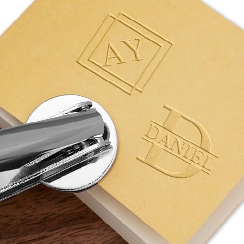 Personalisierter Prägestempel Book Embosser Personalisiert Mit Robustem Stahlgehäuse Und Hochwertigem Messing Prägestempel Für Bücher Bibliothek Hochzeitseinladungen Und Notarsiegel