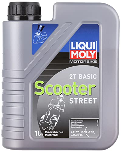 LIQUI MOLY Motorbike 2T Basic Scooter | 1 L | Motorrad 2-Takt-Öl | Art.-Nr.: 1619, farblos