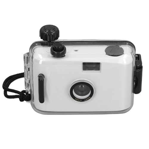 Wiederverwendbare 35-mm-Filmkamera, Leichte Retro-Vintage-Filmkamera für Fotoaufnahmen, mit Wasserdichtem Gehäuse, Verschlusszeit 1/100s F/9 28-mm-Objektiv, Zum Reisen (Schwarz