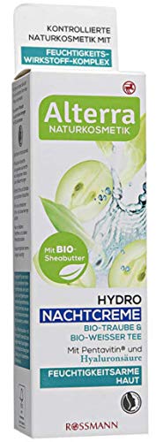 Alterra Hydro Nachtcreme für feuchtigkeitsarme Haut, 50 ml