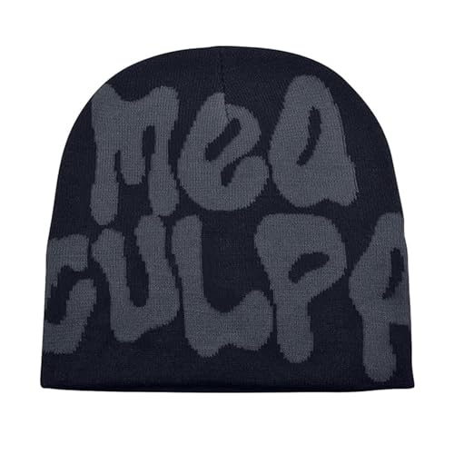 FiveMileBro Herren Damen Mütze Beanie Kalten Jahreszeit Warm Sportmütze Bedruckter Hut für Freizeitaktivitäten Joggen Reisen Ski (DE/NL/SE/PL, Numerisch, 55, 62, C)