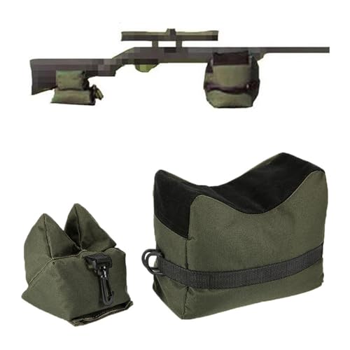 Vorderschaftauflage,Waffenauflage,Gewehrauflage,,Schießauflage,Draußen Taktischer Sandsack Unterstützungssack,Vorne & Hinten GewehrauflageEinschießhilfe,Für Schießstand,Schießen und Jagd (Ungefüllt)